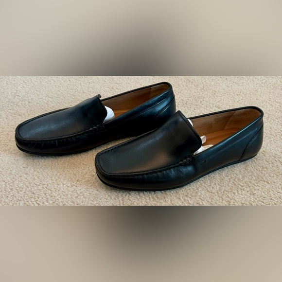 NEW Alfani Men's Holden Leather Drivers Loafers Leather Black Size 11M NWT - Picture 3 of 9